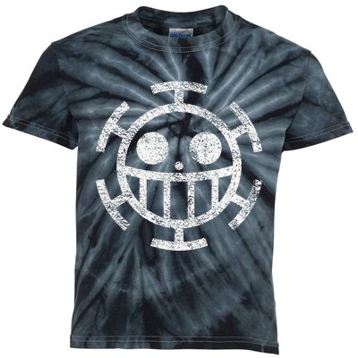 Trafalgar Pirate Jolly Roger Kids Tie-Dye T-Shirt