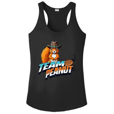 Team Peanut Justice For Peanutthe Squirrel In A Cowboy Hat Ladies PosiCharge Competitor Racerback Tank