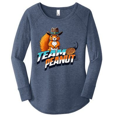 Team Peanut Justice For Peanutthe Squirrel In A Cowboy Hat Women's Perfect Tri Tunic Long Sleeve Shirt