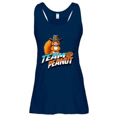 Team Peanut Justice For Peanutthe Squirrel In A Cowboy Hat Ladies Essential Flowy Tank