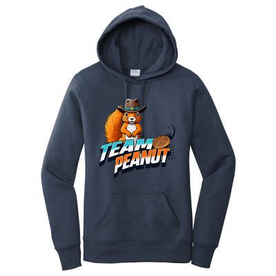 Team Peanut Justice For Peanutthe Squirrel In A Cowboy Hat Women's Pullover Hoodie