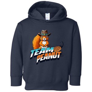 Team Peanut Justice For Peanutthe Squirrel In A Cowboy Hat Toddler Hoodie