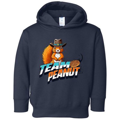 Team Peanut Justice For Peanutthe Squirrel In A Cowboy Hat Toddler Hoodie