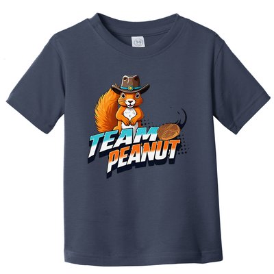 Team Peanut Justice For Peanutthe Squirrel In A Cowboy Hat Toddler T-Shirt