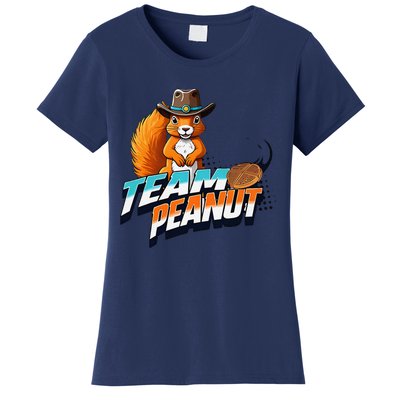 Team Peanut Justice For Peanutthe Squirrel In A Cowboy Hat Women's T-Shirt