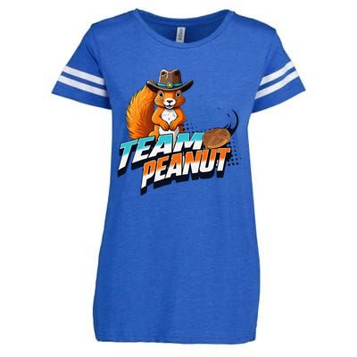 Team Peanut Justice For Peanutthe Squirrel In A Cowboy Hat Enza Ladies Jersey Football T-Shirt