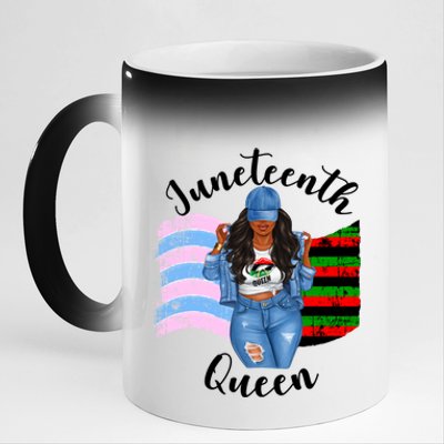 Transexual Pride Juneteenth Queen Black Mom Mamma Meaningful Gift 11oz Black Color Changing Mug