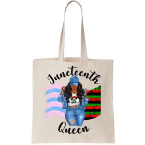 Transexual Pride Juneteenth Queen Black Mom Mamma Meaningful Gift Tote Bag