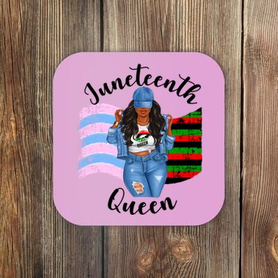 Transexual Pride Juneteenth Queen Black Mom Mamma Meaningful Gift Coaster