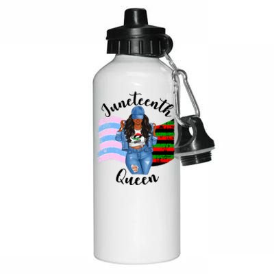 Transexual Pride Juneteenth Queen Black Mom Mamma Meaningful Gift Aluminum Water Bottle