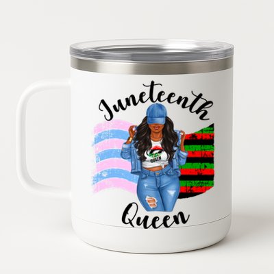 Transexual Pride Juneteenth Queen Black Mom Mamma Meaningful Gift 12 oz Stainless Steel Tumbler Cup