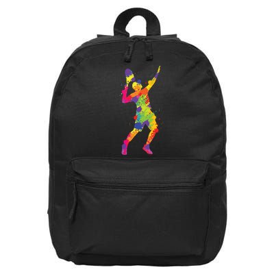 Tennis Player Kids Boy 16 in Basic Backpack