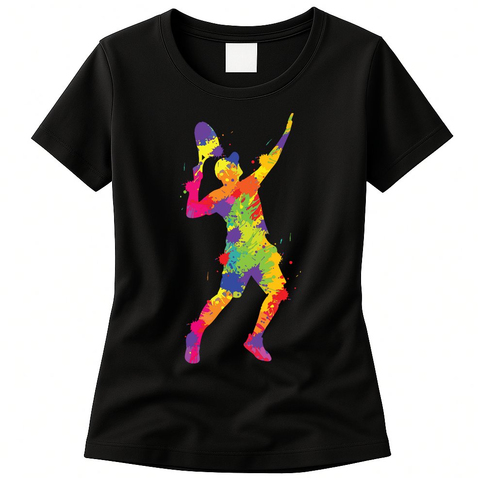 Tennis Player Kids Boy Womens T-Shirt