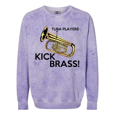 Tuba Players Kick Brass Colorblast Crewneck Sweatshirt