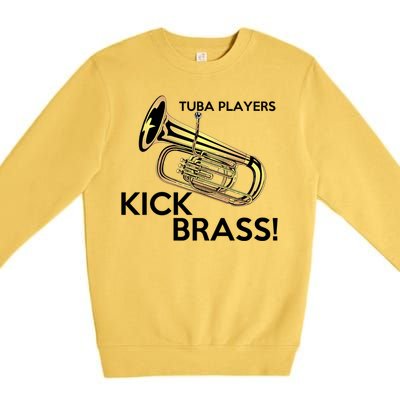 Tuba Players Kick Brass Premium Crewneck Sweatshirt