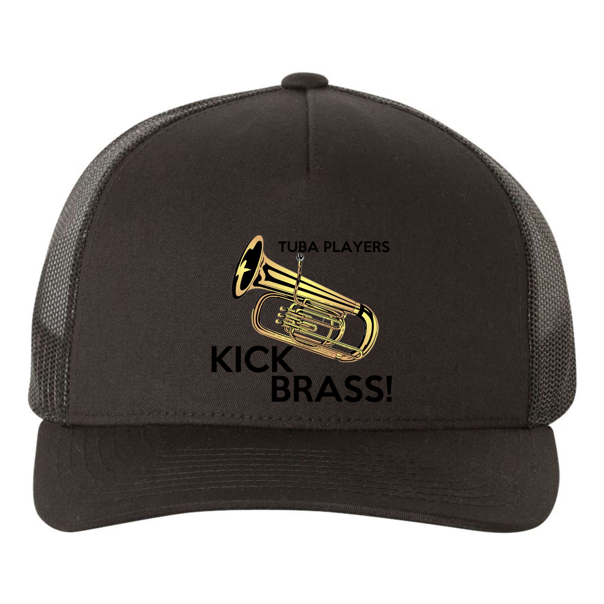 Tuba Players Kick Brass Yupoong Adult 5-Panel Trucker Hat