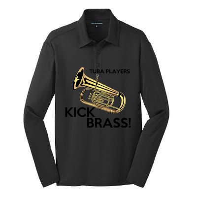 Tuba Players Kick Brass Silk Touch Performance Long Sleeve Polo