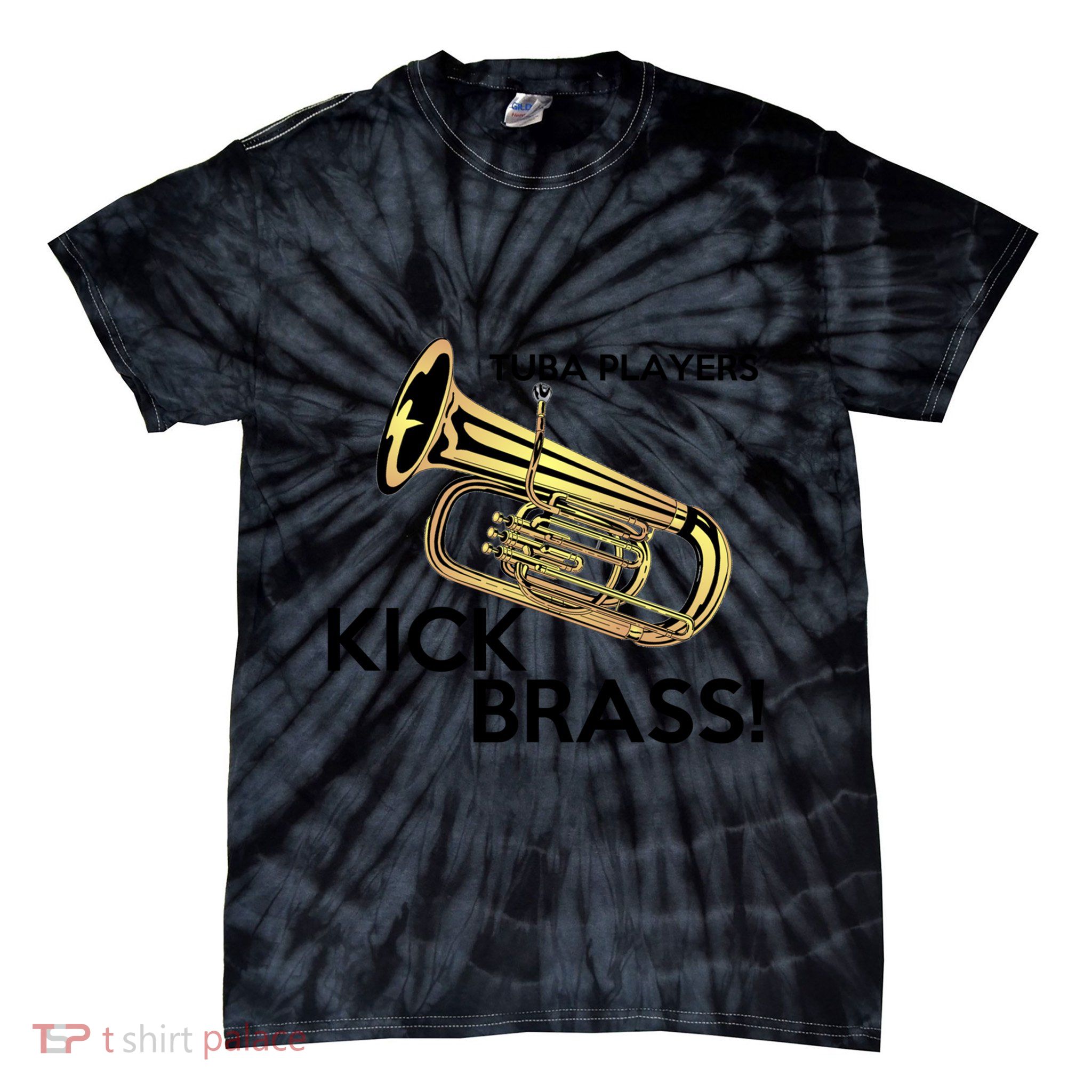 Tuba Players Kick Brass Tie-Dye T-Shirt