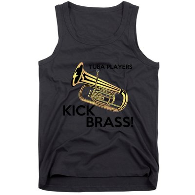 Tuba Players Kick Brass Tank Top
