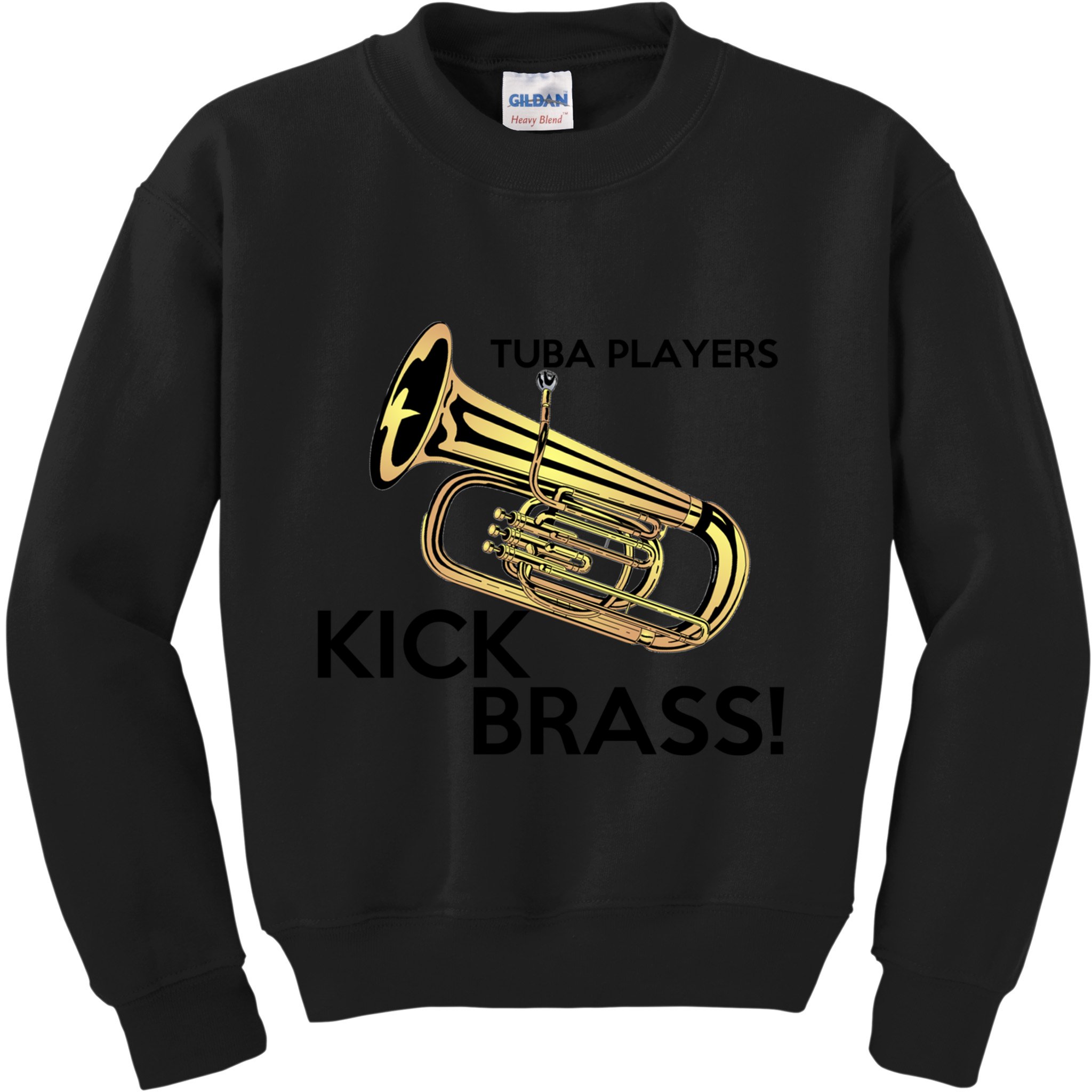 Tuba Players Kick Brass Kids Sweatshirt