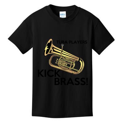 Tuba Players Kick Brass Kids T-Shirt