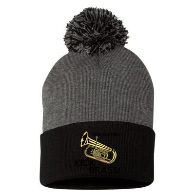 Tuba Players Kick Brass Pom Pom 12in Knit Beanie