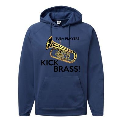 Tuba Players Kick Brass Performance Fleece Hoodie