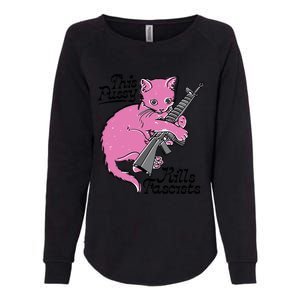 This Pussy Kills Fascists Womens California Wash Sweatshirt