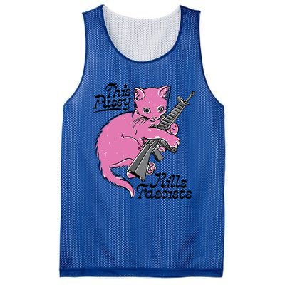 This Pussy Kills Fascists Mesh Reversible Basketball Jersey Tank