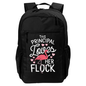 This Principal Loves Her Flock Flamingo Teacher School Gift Daily Commute Backpack