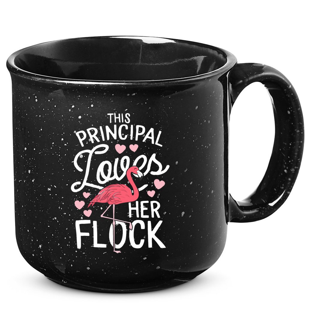 This Principal Loves Her Flock Flamingo Teacher School Gift 15oz Campfire Ceramic Mug