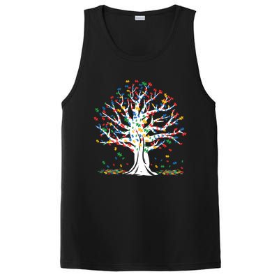 Tree Puzzle Love Special April Autism Awareness Gift PosiCharge Competitor Tank