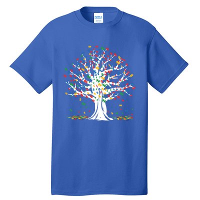 Tree Puzzle Love Special April Autism Awareness Gift Tall T-Shirt