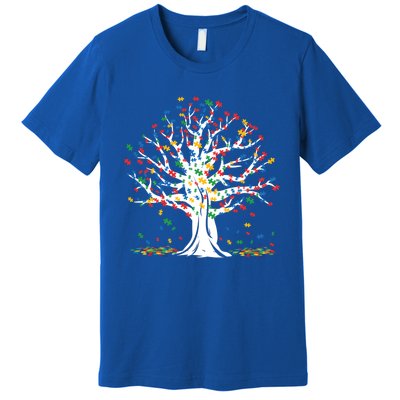 Tree Puzzle Love Special April Autism Awareness Gift Premium T-Shirt