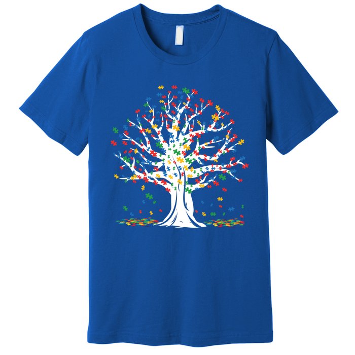 Tree Puzzle Love Special April Autism Awareness Gift Premium T-Shirt