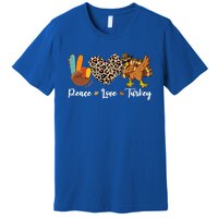 Thanksgiving Peace Love Turkey Dabbing Apparel Meaningful Gift Premium T-Shirt