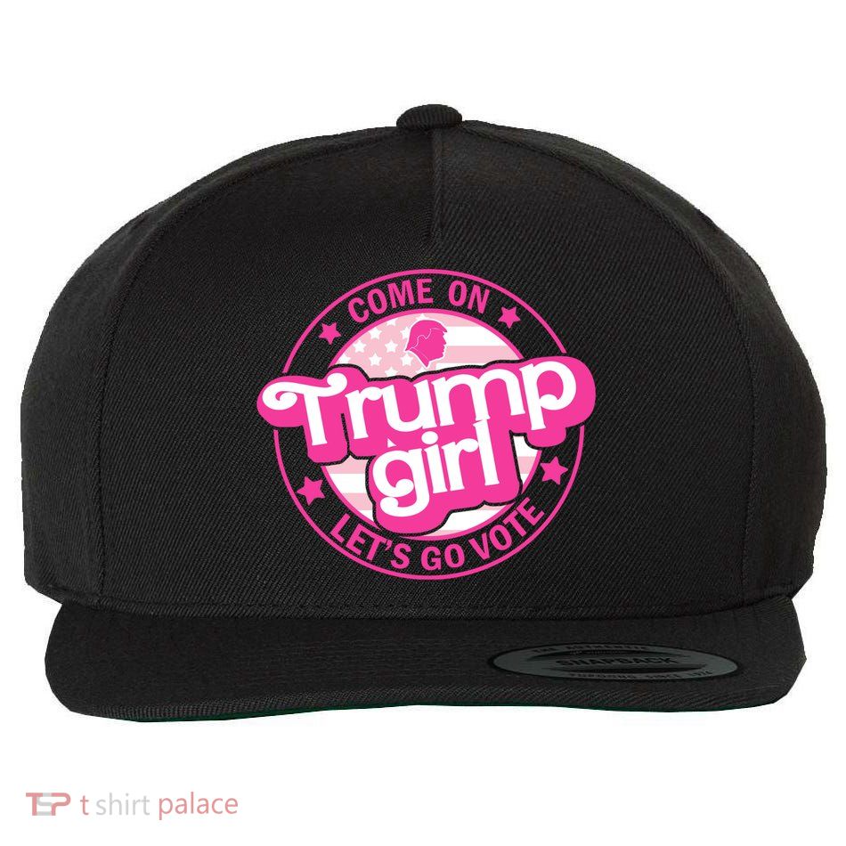 Trump Pink LetS Go Vote 2024 Gift Wool Snapback Cap