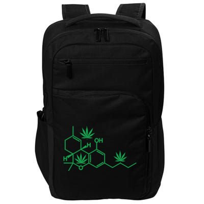 THC POT LEAF MOLECULE Impact Tech Backpack