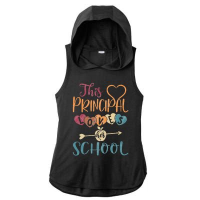 This Principal Loves Her School Teacher Funny Principal Ladies PosiCharge Tri-Blend Wicking Draft Hoodie Tank