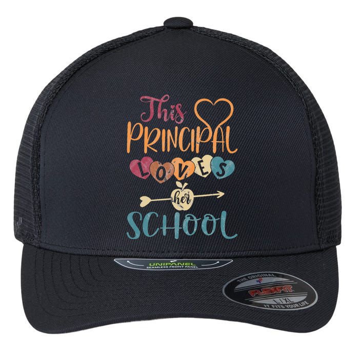 This Principal Loves Her School Teacher Funny Principal Flexfit Unipanel Trucker Cap