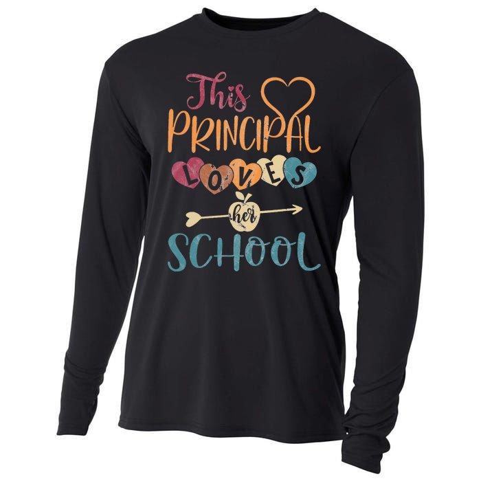 This Principal Loves Her School Teacher Funny Principal Cooling Performance Long Sleeve Crew