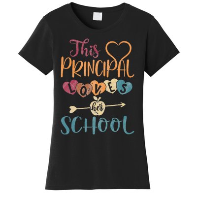 This Principal Loves Her School Teacher Funny Principal Women's T-Shirt