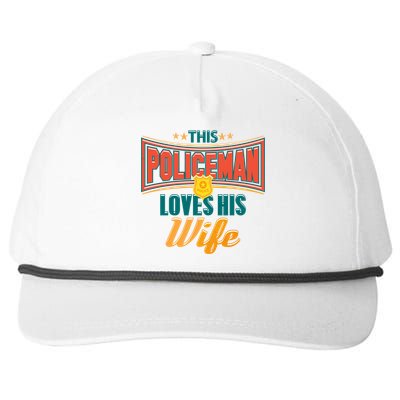 This Police Loves His Wife Police Officer Gift Snapback Five-Panel Rope Hat