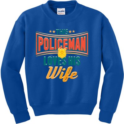 This Police Loves His Wife Police Officer Gift Kids Sweatshirt