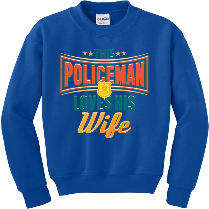 This Police Loves His Wife Police Officer Gift Kids Sweatshirt