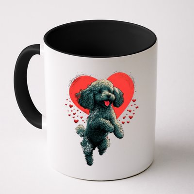 Toy Poodle Love Heart For Valentines Day On Poodle Lover Mug
