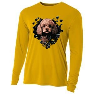 Toy Poodle Love Heart For Valentines Day On Poodle Lover Cooling Performance Long Sleeve Crew