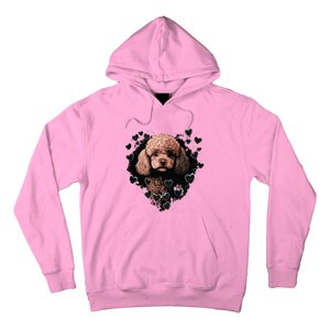 Toy Poodle Love Heart For Valentines Day On Poodle Lover Hoodie