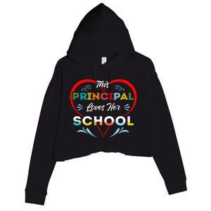 This Principal Loves Her School Head Teacher Headistress Crop Fleece Hoodie