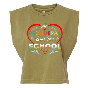 This Principal Loves Her School Head Teacher Headistress Garment-Dyed Women's Muscle Tee